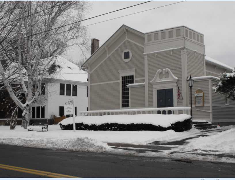 Temple Beth Torah Road View in Winter